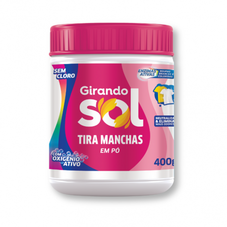Tira Manchas em Pó Sem Cloro - 400g - Girando Sol