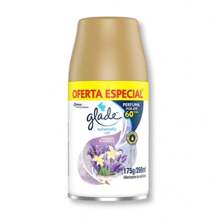 Glade Automatic Spray – Kit com Aparelho + Refil Lavanda & Vanilla 269ml