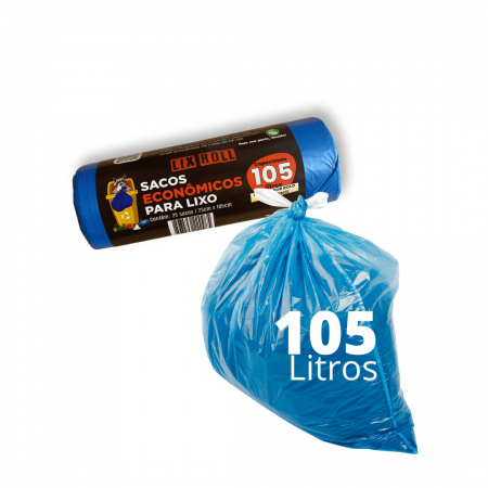 Saco de Lixo Rolo 105L - 25 Und