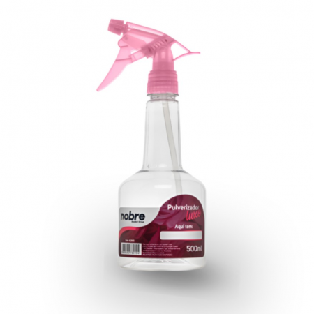 Pulverizador Plástico com Gatilho Rosa - 500ml - Nobre