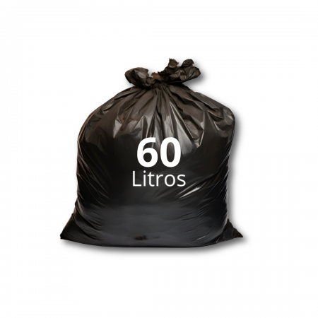 980 - Saco de Lixo Preto 60 Litros - 100 Und