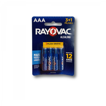 Pilha Alcalina AAA (Palito) - Rayovac