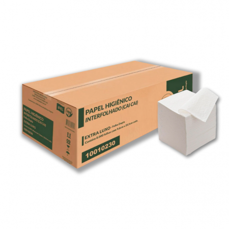 Papel higienico Cai Cai Folha Dupla - (9x20,5 C/8000flhs) - Ipel