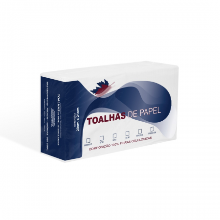 157 - Interfolhas Slim 100% Celulose Virgem (1000 folhas x 20cm x 21cm) - Leaf