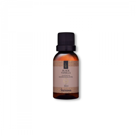 Essência Hidrossolúvel Black Vanilla - 30ml - Via Aroma