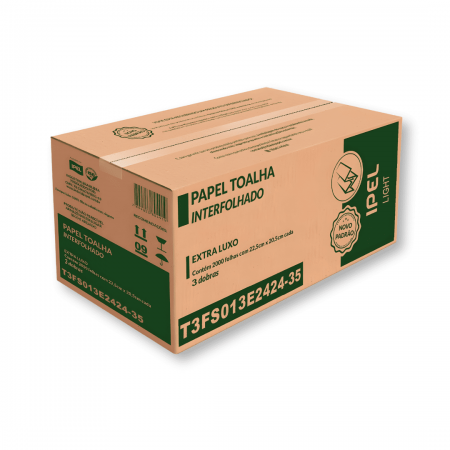 Interfolha Folha Simples 3 Dobras - (22,5x20,5 C/2000flhs) - Ipel