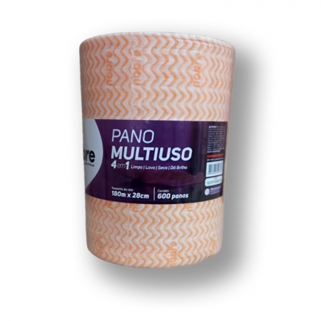 Pano Multiuso Slim –  28cm x 180m – Laranja