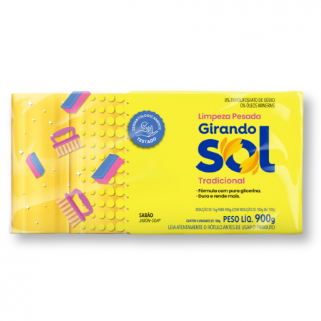 Sabão em Barra Tradicional ( 180g - 5 und ) - Girando Sol