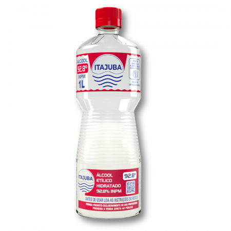 1168 - Álcool Líquido 92% - 1 Litro - Itajuba