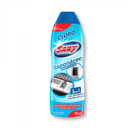 Saponáceo Cremoso Multiuso Sany Cloro - 250ml