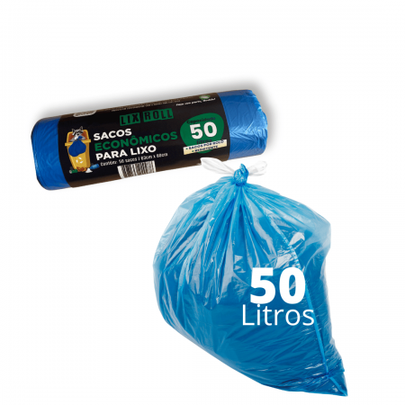Saco de Lixo Rolo 50L - 50 Und