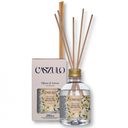 Difusor de Varetas Fava de Baunilha - 250ml - Caszulo
