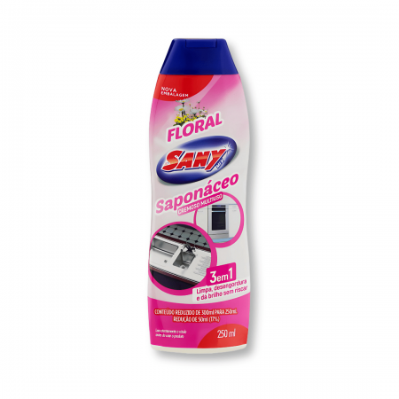 Saponáceo Cremoso Multiuso Sany Floral - 250ml