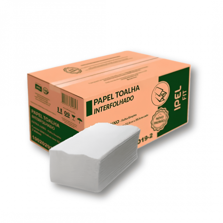 869 - Papel Toalha Interfolhado - (22,5x20,5 C/2000fls) - Ipel