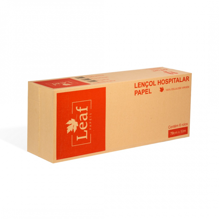 Lençol Hospitalar 100% Celulose Virgem Premium (6 Rolos x 70cm x 50m)