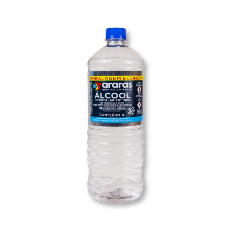 Álcool Líquido 70% Araras - 1 Litros
