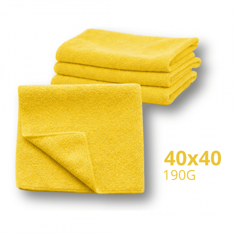 1334 – Pano de Microfibra (40x40 Amarelo 190g) – JS
