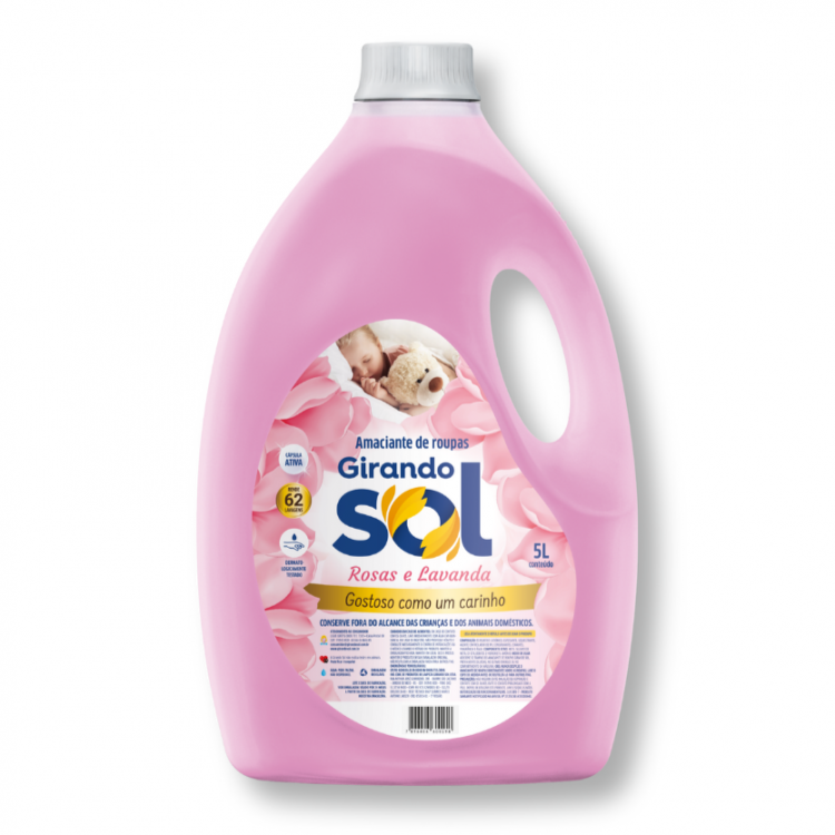 Amaciante Rosas e Lavanda - 5 Litros
