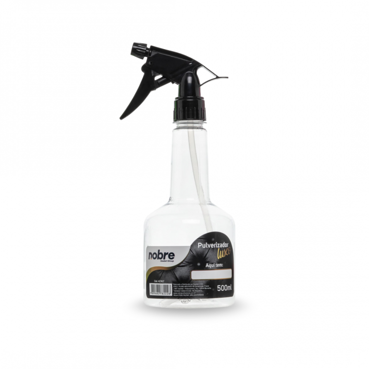 Pulverizador Plástico com Gatilho Preto - 500ml - Nobre