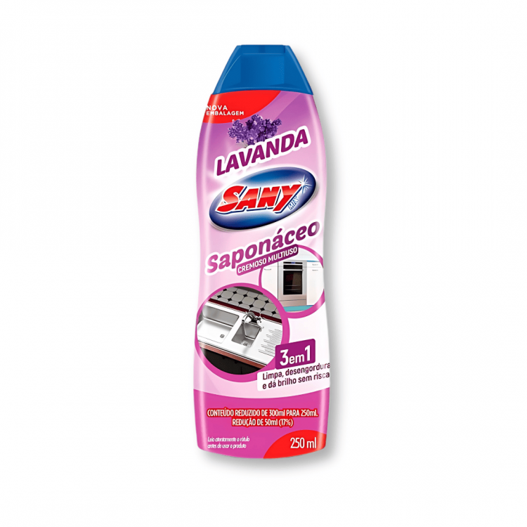 Saponáceo Cremoso Multiuso Sany Lavanda - 250ml