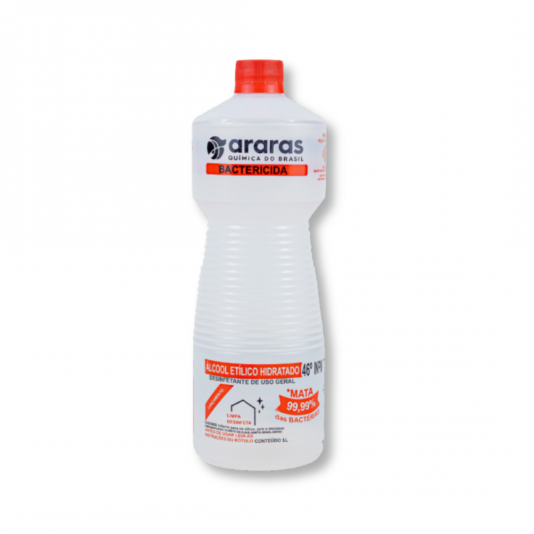 Álcool Líquido 46% Araras - 1 Litros