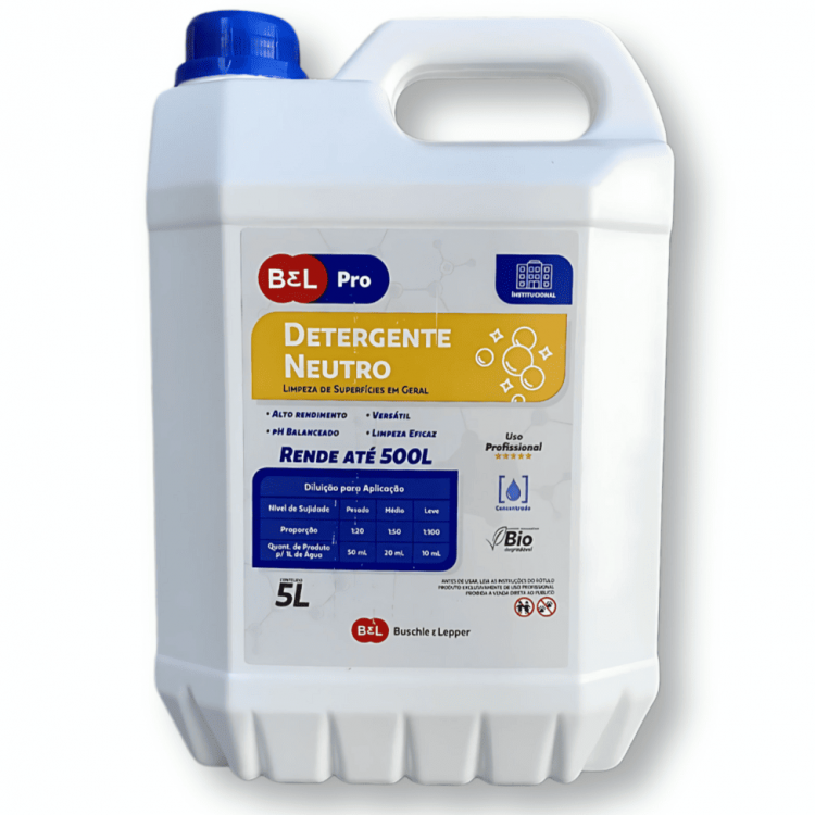 Detergente Neutro - 5 Litros - Bel Pro