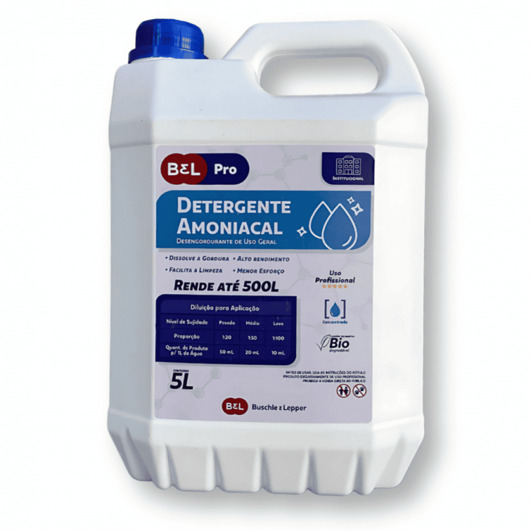 Detergente amoniacal - 5 Litros - Bel Pro