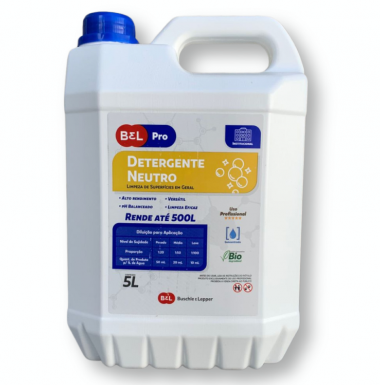 Detergente Neutro - 5 Litros - Bel Pro