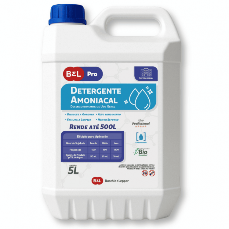 Detergente amoniacal - 5 Litros - Bel Pro