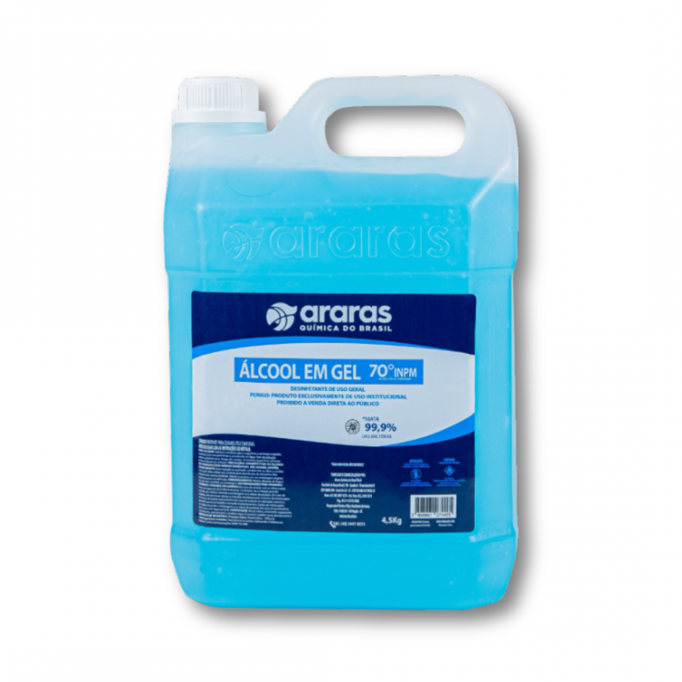 1197 - Álcool Gel Antisséptico 70% - 5 Litros – Araras