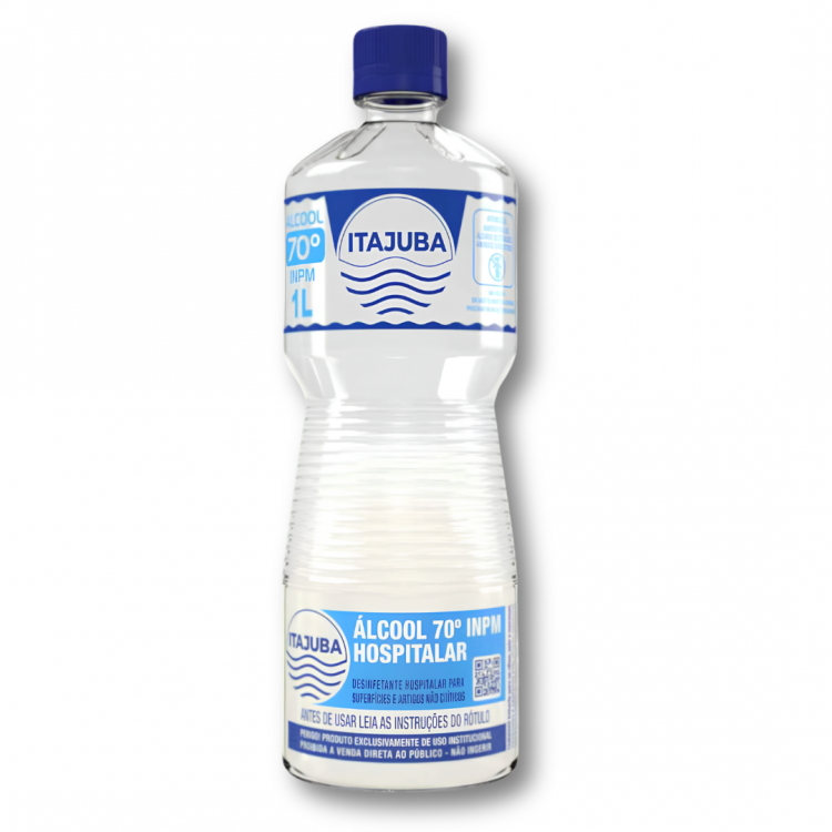 1167 - Álcool Líquido 70% - 1 Litro - Itajuba